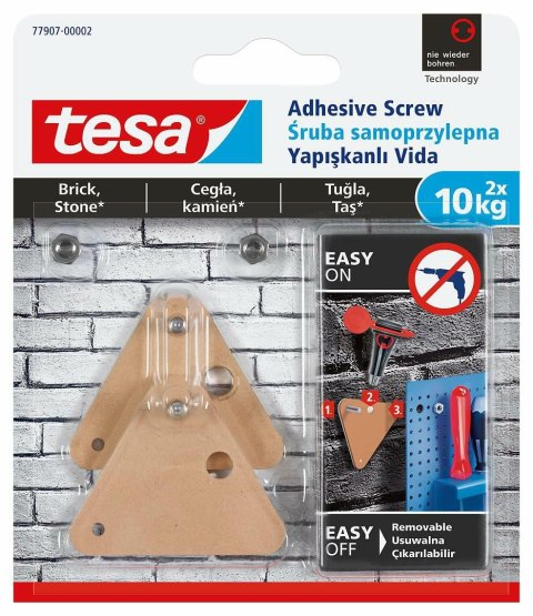 TESA ŚRUBA SAMOPRZYLEPNA NA ZEWNĄTRZ 10KG /TRÓJKĄT TESA