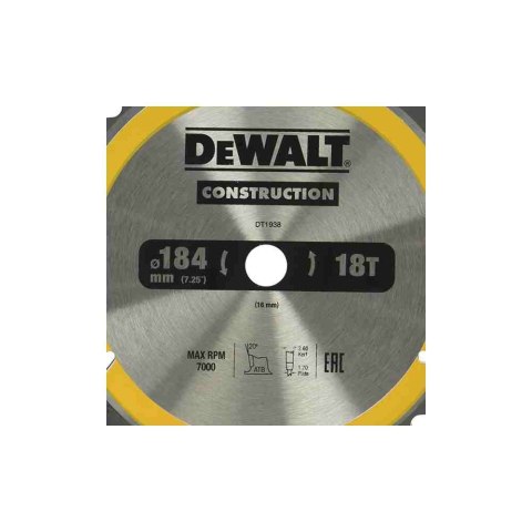 Dewalt Piła Tarczowa 184X16Mmx24Z Dt1939-Qz