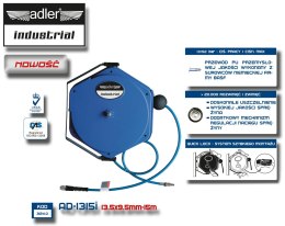ADLER PRZEWÓD / WĄŻ PNEUMATYCZNY PU 13,5x9,5mmx1 ZWIJAK ADLER