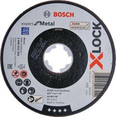 BOSCH TARCZA MET.125mm x 1,6mm x 22mm X-LOCK BOSCH