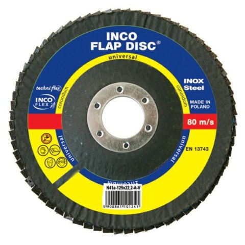 ŚCIERNICA LISTK.INCOFLEX NR 125 P 80 UNI ZIRCONIUM INCOFLEX
