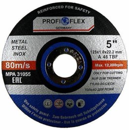 TARCZA DO CIĘCIA METALU 125 x 1,0 x 22,2mm PROFI SILVER