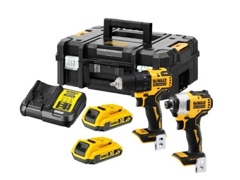 DEWALT ZESTAW COMBO 18V WKRĘTARKA DCD708 + ZAKRĘTARKA DCD809 2x2,0Ah TSTAK DCK2061D2T DEWALT