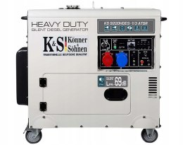 KÖNNER & SÖHNEN GENERATOR PRĄDOTWÓRCZY DIESEL 7,0kW 230/400V KS 9200HDES-1/3 ATSR (EURO V) KÖNNER & SÖHNEN