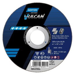 NORTON TARCZA VULCAN DO METALU 125x1.0x22.23-T41 A60S NORTON