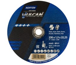 NORTON TARCZA VULCAN DO METALU 230x1.9x22.23-T41 A46S NORTON