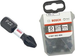 BOSCH KOŃCÓWKA WKRĘCAJĄCA UDAROWA PH2 x 25mm 25szt. BOSCH