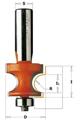 CMT FREZ HM R=6,35 D=28,6 I=22,2 S=8 B=12,86%%% CMT
