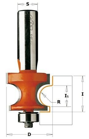 CMT FREZ HM R=6,35 D=28,6 I=22,2 S=8 B=12,86%%% CMT