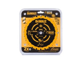 DEWALT PIŁA TARCZOWA DO ZAGŁĘBIARKI 184mm x 16mm 24z DEWALT