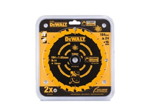 DEWALT PIŁA TARCZOWA DO ZAGŁĘBIARKI 184mm x 16mm 24z DEWALT
