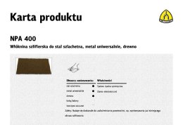K.WŁÓKNINA ARKUSZ NPA400 152x229mm COARSE KLINGSPOR
