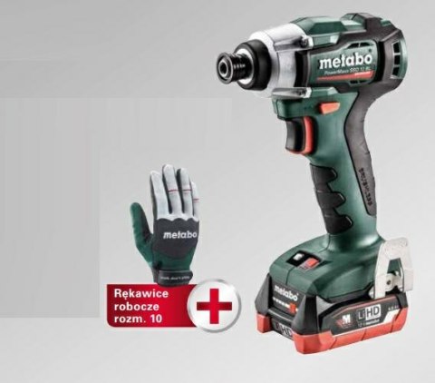 METABO ZAKRĘTARKA UDAROWA POWERMAXX SSD 12 BL 140Nm 2x4,0Ah LIHD METABOX METABO