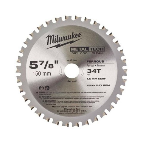 MILWAUKEE PIŁA TARCZ.MET.150x20x34z MILWAUKEE