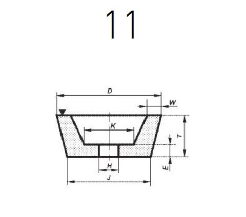 NORTON ŚCIERNICA-11 125mm x 50mm M14 37C1699N5B5 NORTON