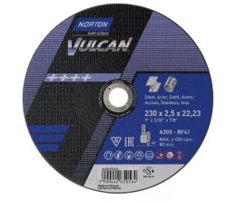 NORTON TARCZA VULCAN DO METALU 230 x 2.5 x 22.2mm-T41 A30S NORTON