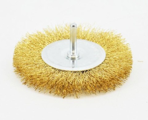 SZCZOTKA TARCZOWA DRUCIANA Z TRZPIENIEM 80 mm CON-AST-1808 DREL/CONDOR