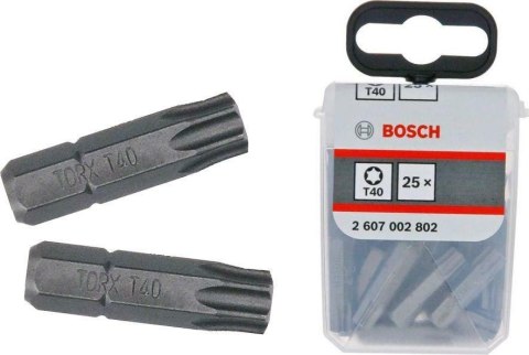 BOSCH KOŃCÓWKA WKRĘCAJĄCA EXH T40 x 25mm 25szt. BOSCH