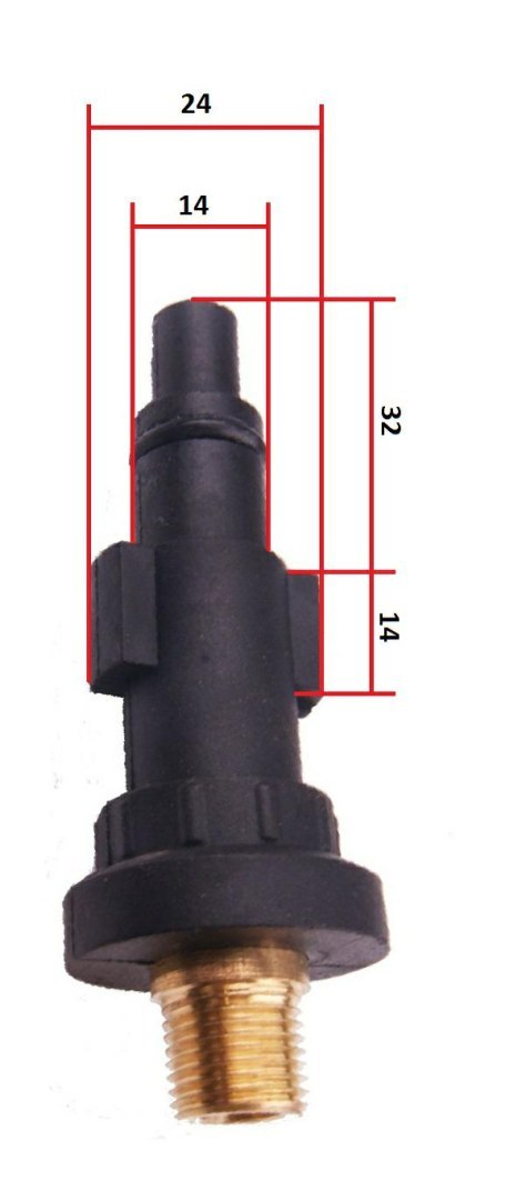 LAVOR.SZYBKOZŁĄCZKA M22 MĘSKI 1/4 MOSIĄ. LAVOR