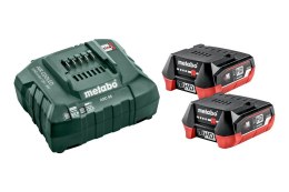 METABO AKUMULATOR 12V 4,0 LiHD x2 +ŁAD. ASC55 METABO
