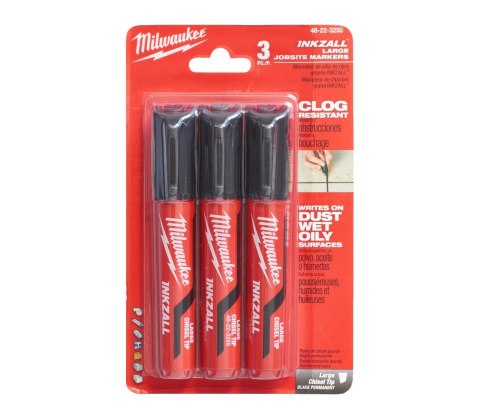 MILWAUKEE MARKER L CZARNY - OPAKOWANIE 3 SZT. NA BLISTRZE MILWAUKEE