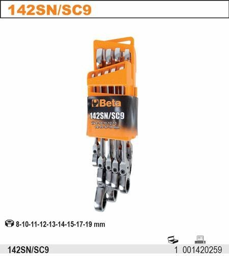 BETA KLUCZ PŁ-O.Z M.ZAP.9szt.142SN/SC9 BETA