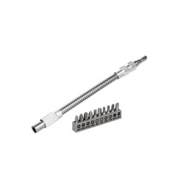 BOSCH PRZEDŁUŻKA ELASTYCZNA DO WKRĘTARKI METALOWA +10 KOŃCÓWEK BOSCH