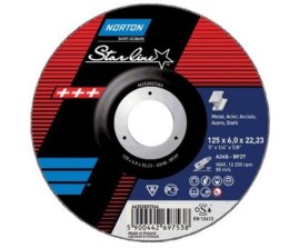 NORTON TARCZA STARLINE DO METALU 125mm x 6.0mm x 22.22mm -T27 A24Q NORTON