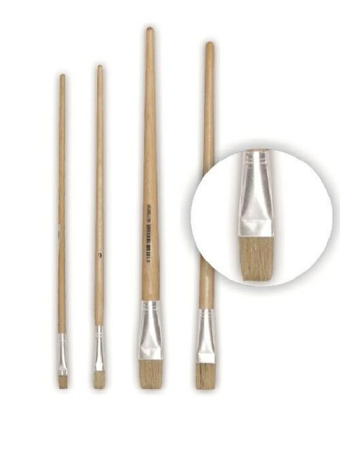 PĘDZEL PASKOWIEC 6mm PŁASKI CRAWTICO