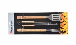 MASTER GRILL ZESTAW AKCESORIÓW DO GRILLA 3 szt. /DREWNIANE UCHWYTY MASTER GRILL