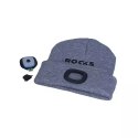 ROOKS CZAPKA SZARA Z LAMPKĄ USB 80lm ROOKS