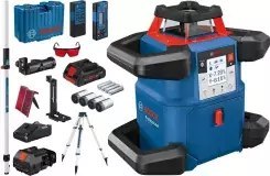 BOSCH LASER OBROTOWY GRL 600 CHV +ODBIORNIK LR 60 +PILOT RC 6 +UCHWYT WM 6 +STATYWW BT170HD +ŁATA GR240 1xPC4,0Ah WALIZKA BOSCH