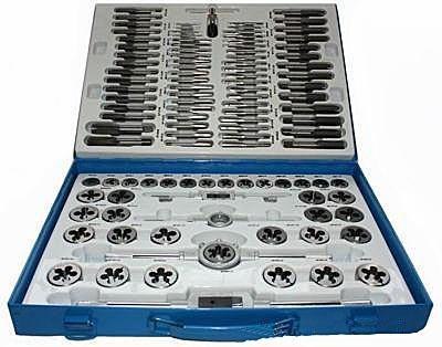 MAR-POL GWINTOWNIKI + NARZYNKI KOMPLET 110elem. MAR-POL