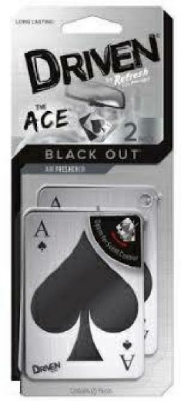 ZAPACH SAMOCHODOWY KARTA AS BLACK 2szt, /DRIVEN OUT DRIVEN