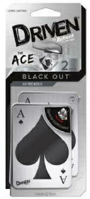 ZAPACH SAMOCHODOWY KARTA AS BLACK 2szt, /DRIVEN OUT DRIVEN