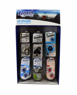 ZAPACH SAMOCHODOWY MIX EXPOZYTOR REFRESH & DRIVEN