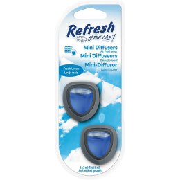 ZAPACH SAMOCHODOWY MINI VENT FRESH LINEN REFRESH /2szt. REFRESH