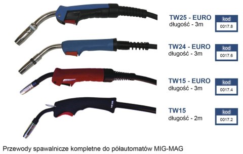 ADLER PRZEWÓD SPAWALNICZY DO PÓŁAUTOMATU 300A 3M ADLER