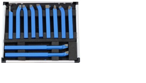 NOŻE TOKARSKIE 8x8mm W WALIZCE 11szt. /SILVER SILVER