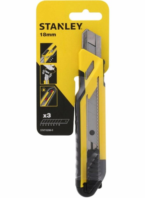 STANLEY NOŻYK 18mm +3szt. OSTANLEY ŁAM. PLASTIK STANLEY