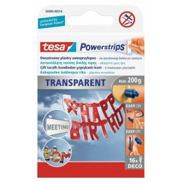 TESA PLASTRY POWERSTRIPS DECO 16 szt. 200g PRZEZROCZYSTE TESA