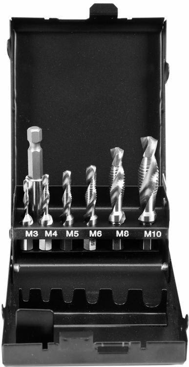 YATO ZESTAW WIERTŁA-GWINTOWNIKI M3-M10 kpl. 7szt. HEX YATO