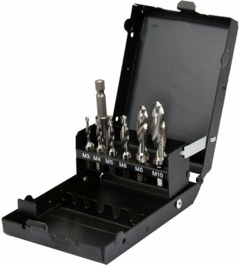 YATO ZESTAW WIERTŁA-GWINTOWNIKI M3-M10 kpl. 7szt. HEX YATO