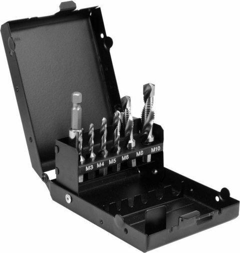 YATO ZESTAW WIERTŁA-GWINTOWNIKI M3-M10 kpl. 7szt. HEX YATO