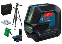 BOSCH LASER KRZYŻOWY GCL 2-50 G ZIELONY +UCHWYT RM 10 + STATYW BT 150 BOSCH