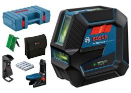 BOSCH LASER KRZYŻOWY GCL 2-50 G ZIELONY +UCHWYT RM 10 +ZACISK DK 10 WALIZKA BOSCH