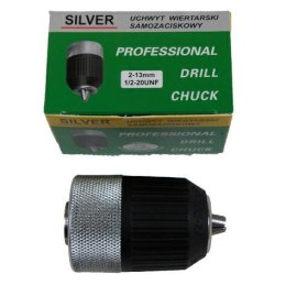GŁÓWKA DO WIERTARKI 13mm 1/2 SAMOZACISKOWA METAL PLASTIK /SILVER SILVER