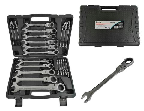 KLUCZ PŁASKO-O.GRZ/PRZEG.KPL.22szt. SILVER