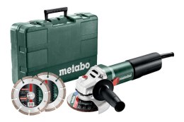 METABO SZLIFIERKA KĄT.125 /WEQ 1400-125 +2 TARCZE DIAMENTOWE WALIZKA METABO