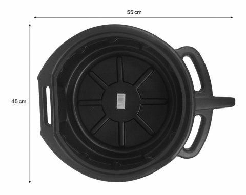 MISKA DO SPUSZCZANIA OLEJU 16L /SILVER SILVER